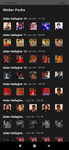 Imágen 1 Stickers de Aidan Gallagher pa android