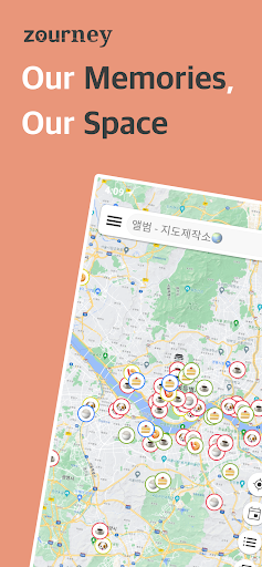 Android application Zourney - Diary on Map screenshort