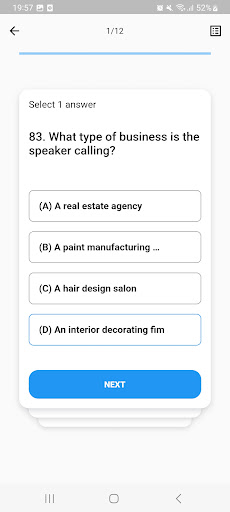 Android application Do Quiz screenshort