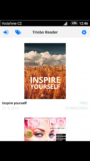 Triobo Content Reader Screenshot