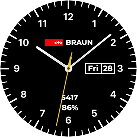 HJ Modern Simple Watch Face Screen 3