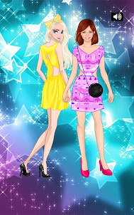 Lovely sisters dress up game