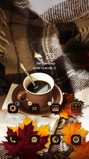 Android application Coffee And Blanket - Wallpaper screenshort