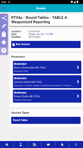 ASA My Meeting app Screen 3