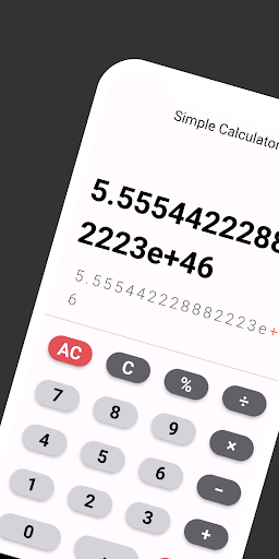 Simple Calculator App Screen 2