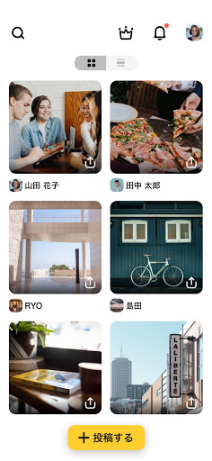 Android application TsunagiTe screenshort