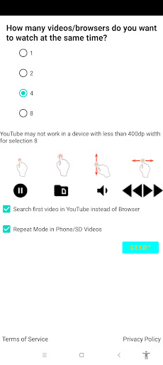 Multi-8 Browser Video Player