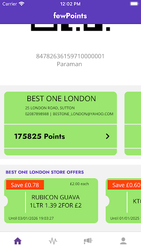 fewPoints Screen 2