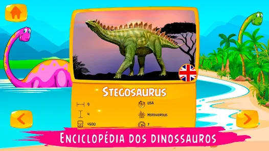 Crianças jogo de dinossauro – Apps no Google Play