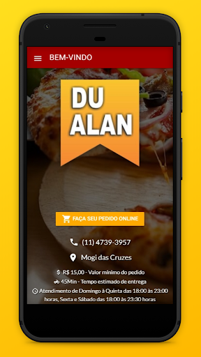 Android application Pizzaria Du Alan-Cesar screenshort