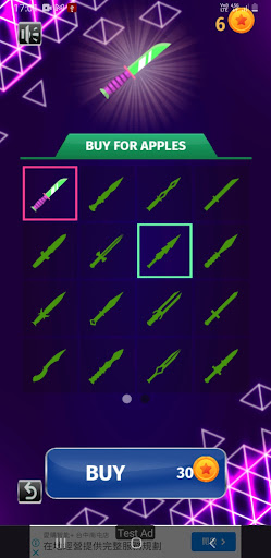 Android application Knife Stroke screenshort