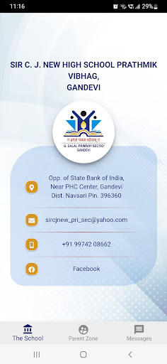 Android application Sir C J Primary School screenshort