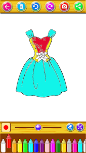 Drawing and Coloring Dress