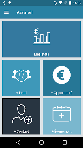 Android application myB2O CRM screenshort