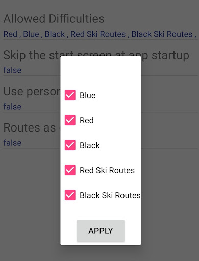 Ski Connection Finder (Demo) Screen 2