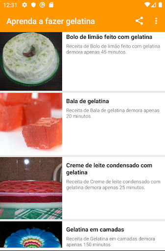 Receitas com gelatina Screen 3