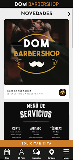 Android application DOM Barbershop screenshort