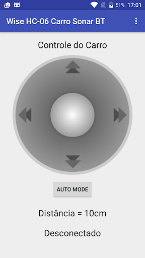 Android application Wise HC06 CarroSonarBluetooth screenshort