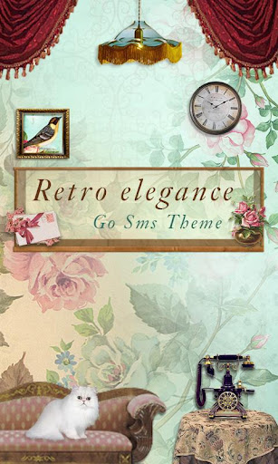 Android application GO SMS RETRO ELEGANCE THEME screenshort