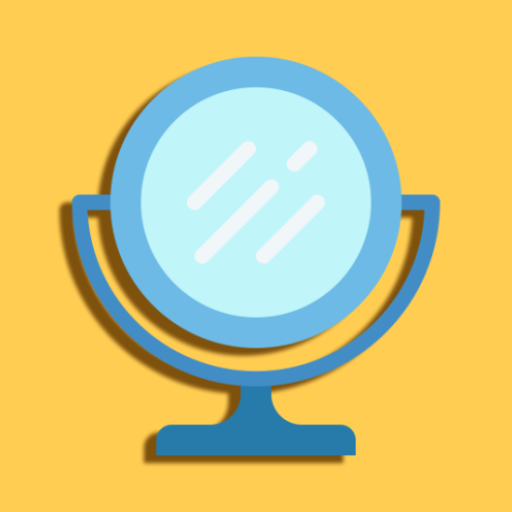 Clear mirror logo