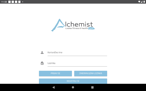 Alchemist fitness Screen 3