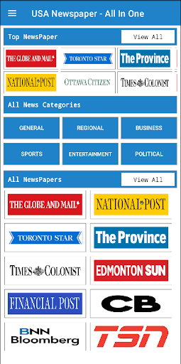 Android application Canada News | All Newspaper screenshort
