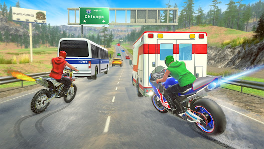 Moto Rider: 3D Bike Race Game 1.0 APK + Mod (Unlimited money) إلى عن على ذكري المظهر