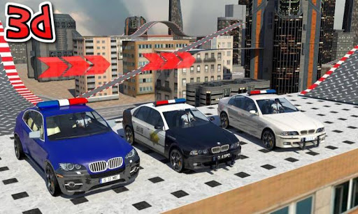 Police Car Roof Stunts 3D