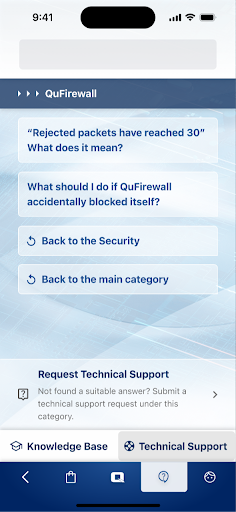 MyQNAP ekran görüntüsü