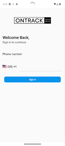Android application OnTrack CORE screenshort