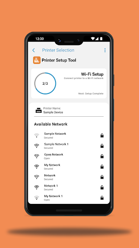 Printer Setup Tool Screen 3