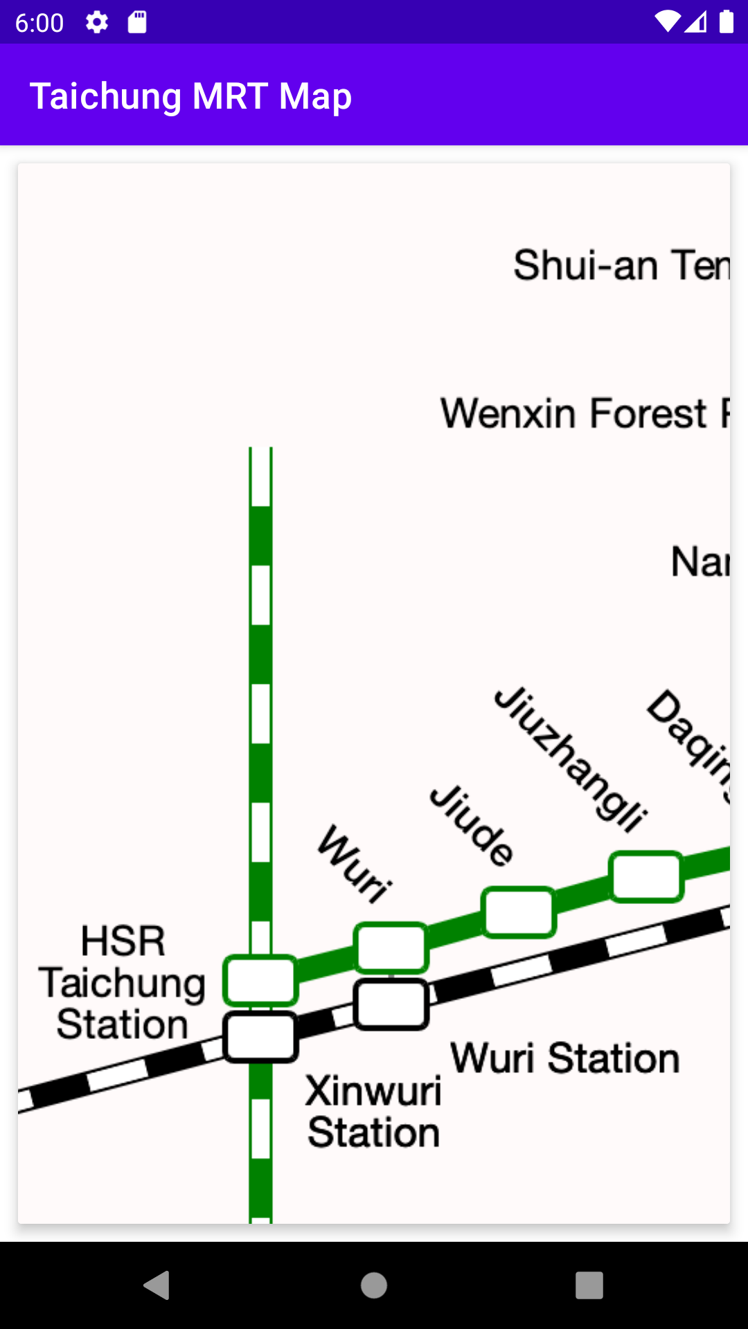 Taichung MRT Map