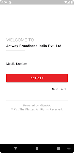 Android application Jetway Broadband screenshort