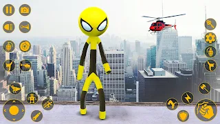 Spider Stickman Rope Hero 3D - Screenshot 1