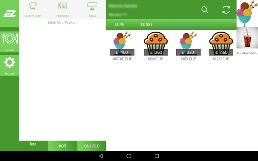 Android application EZTill screenshort