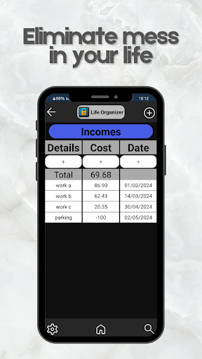 Life Organizer Screen 3