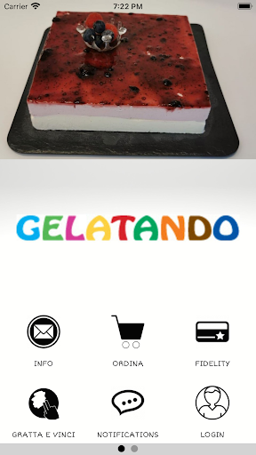 Android application Gelatando screenshort