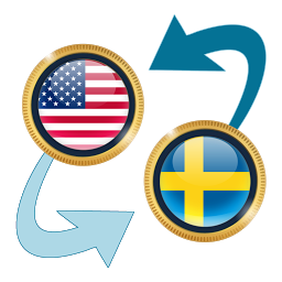 Icon image US Dollar to Swedish Krona