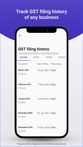 GST Search - Track GST Filings Screen 3