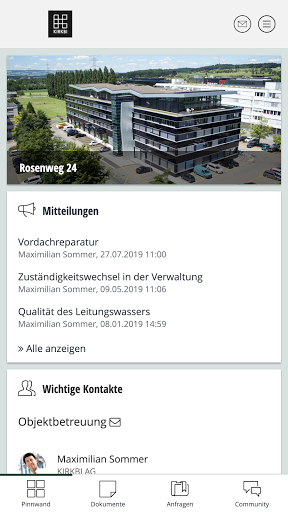 Android application KIRKBI Tenant Portal screenshort