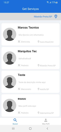 Android application GetServiços: Encontre Serviços screenshort