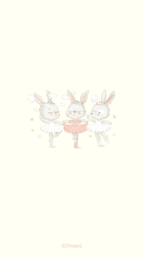Android application 카카오톡 테마 - 발레토끼_연습 screenshort