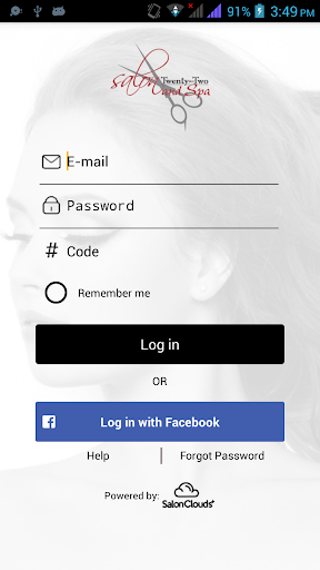 Salon Twenty Two Team App Screen 2
