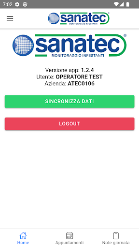 Android application ELATOS Sanatec App screenshort