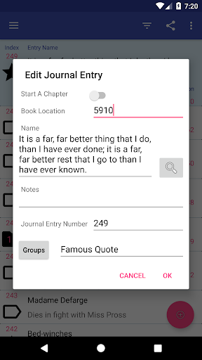 Bookdex-Pro: Customizable, org Screen 3