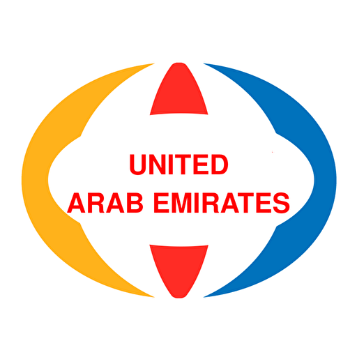 United Arab Emirates Map and T logo