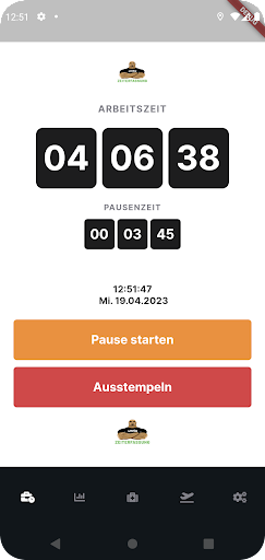 Zeiterfassung Doorman Screen 2