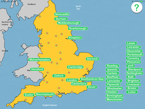 England - City Quiz Screen 3
