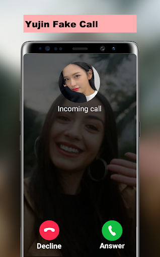 Android application Yujin Fake Call screenshort