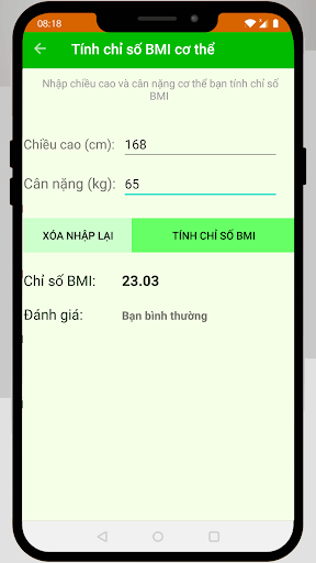 Lịch Sức Khỏe Screen 3